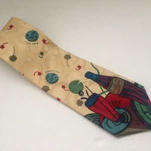 Coca Cola Theme Mens Necktie USA